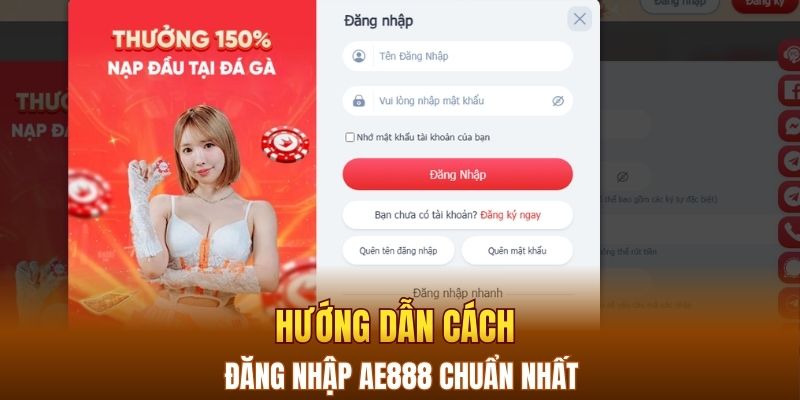 Hướng dẫn cách đăng nhập AE888 chuẩn nhất