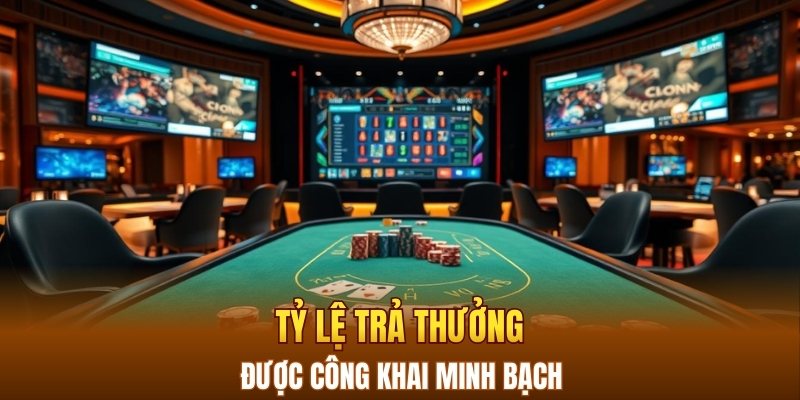 Tỷ lệ trả thưởng được công khai minh bạch